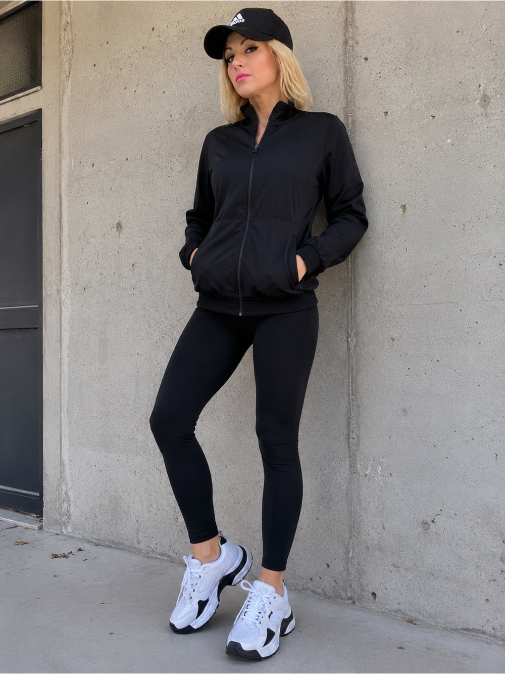 Zip Front Jacket - Cherokee Infinity - Antimicrobial 2391A Sz XS black